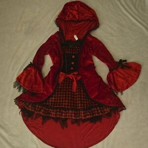 Red Hooded Kids Costume